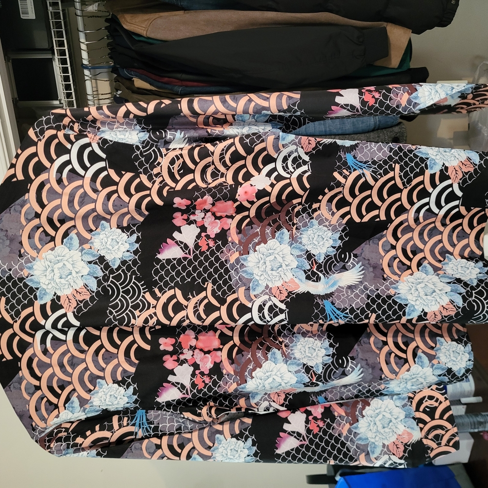 Black and Pink Geometric Dress Shirt